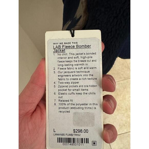 lululemon lab Fleece Bomber Jacket - Picture 8 of 8